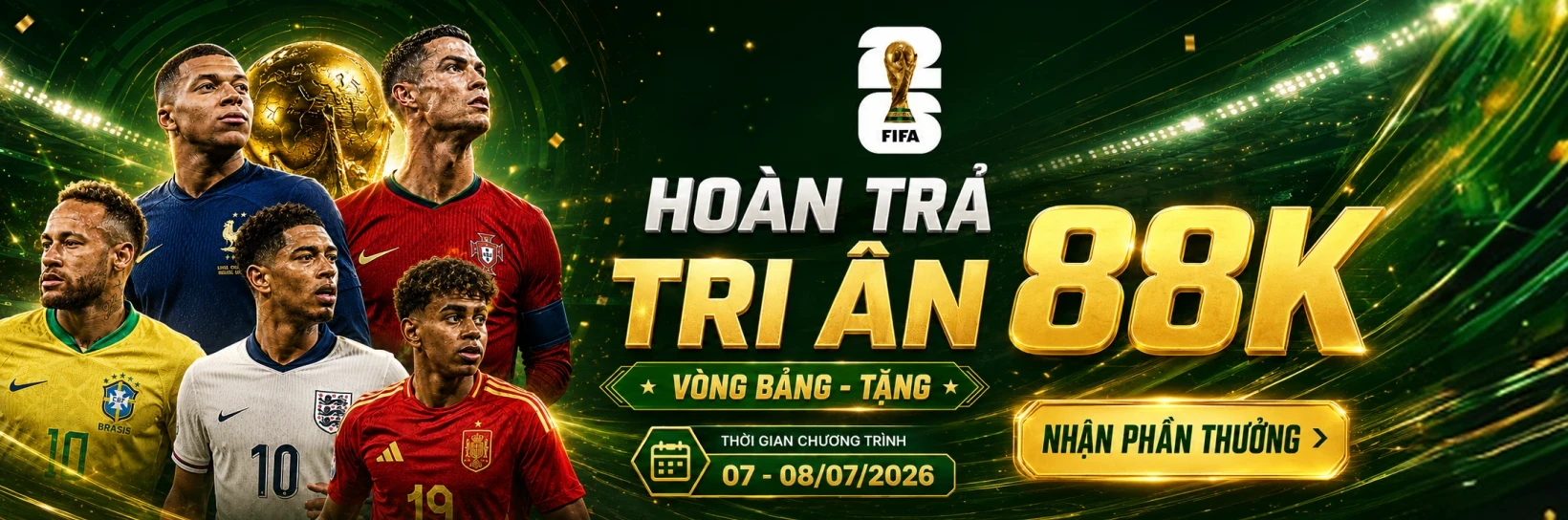BOM88 Phát Thưởng Độc Quyền World Cup - Thưởng Tri Ân 88K